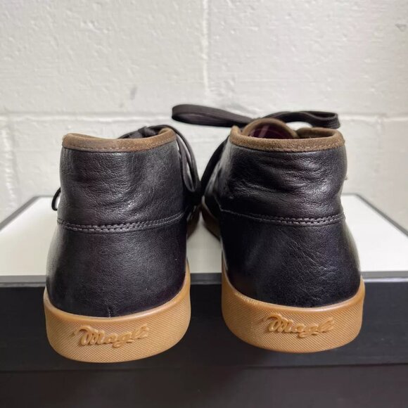 Bruno Magli Chukka Boots Black Leather Casual Shoes Two Eye Lace up Men\'s Size 9